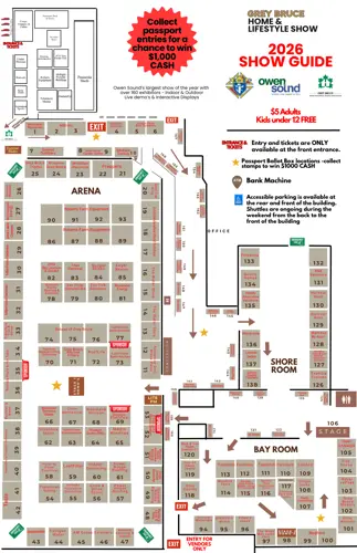 Map of Home & Lifestyle Show booths layout