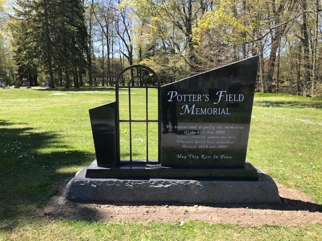 Potter's Field Memorial monument