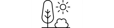 tree and sun icon