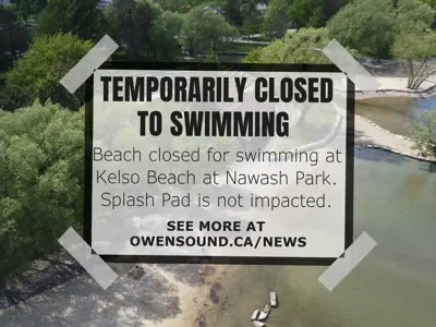 Kelso Beach temporarily closed to swimming