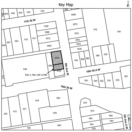 Key map of subject property