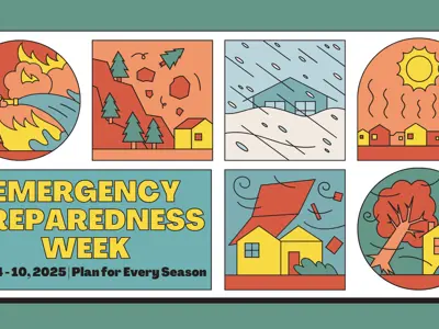 Emergency Preparedness Week is May 4 to 10, 2025 and the theme is 'Plan for Every Season'