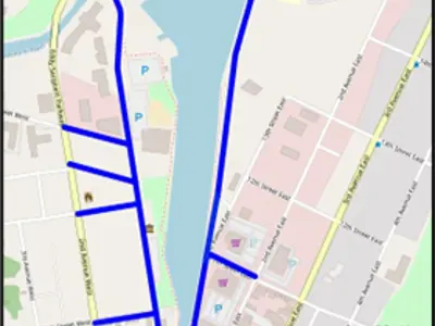 Map of closed roads on July 28