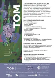 Poster promoting Upcycle TOM in the River District