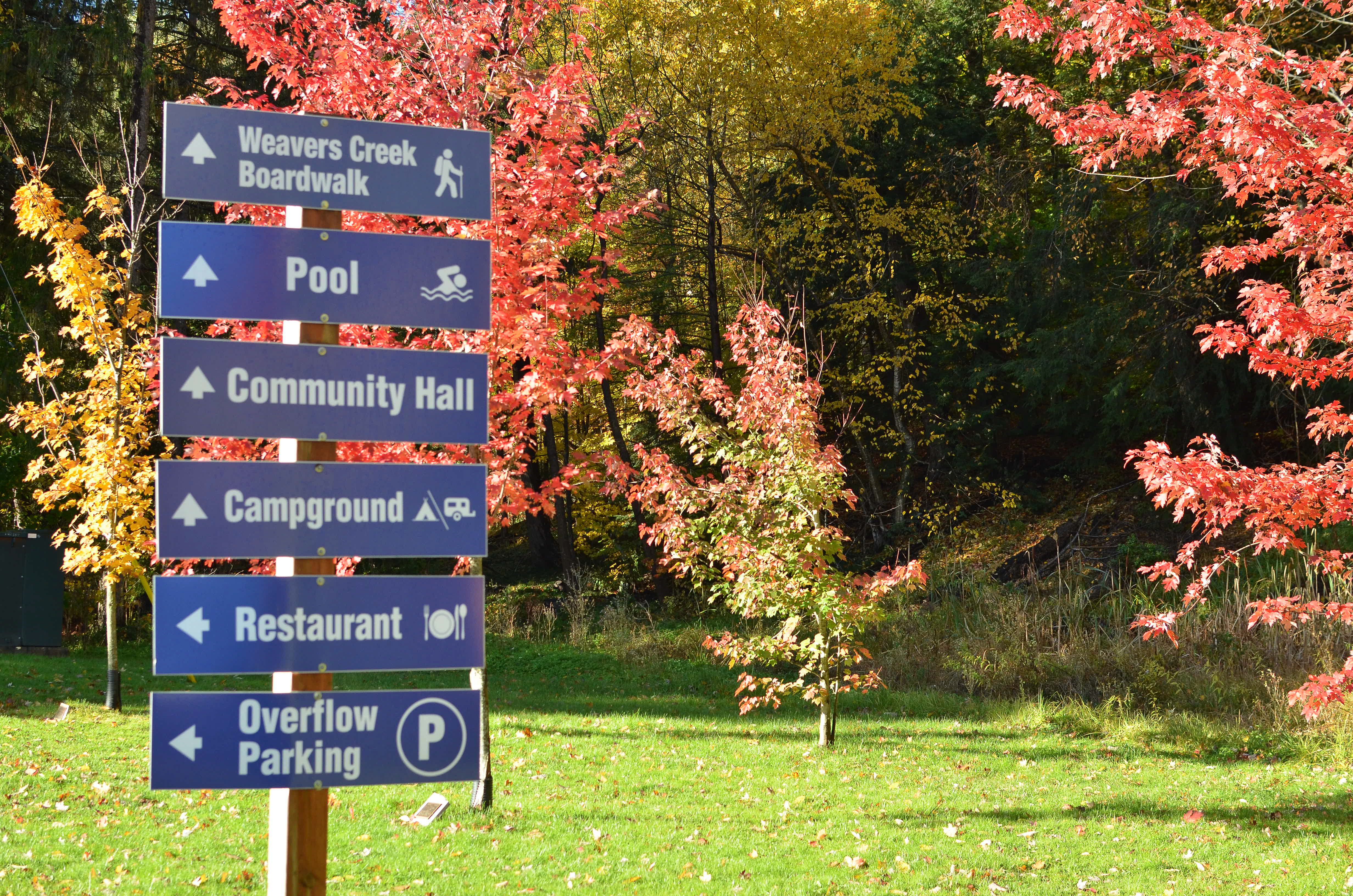 Signs at Harrison Park