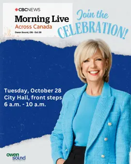 Heather Hiscox is coming to Owen Sound on October 28