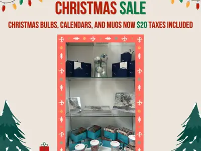 TOM Art Gallery gift shop Christmas sale