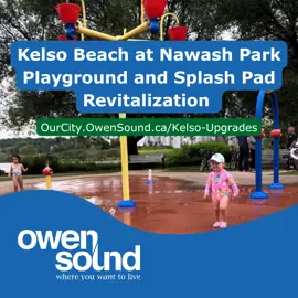 Kid at splashpad at Kelso