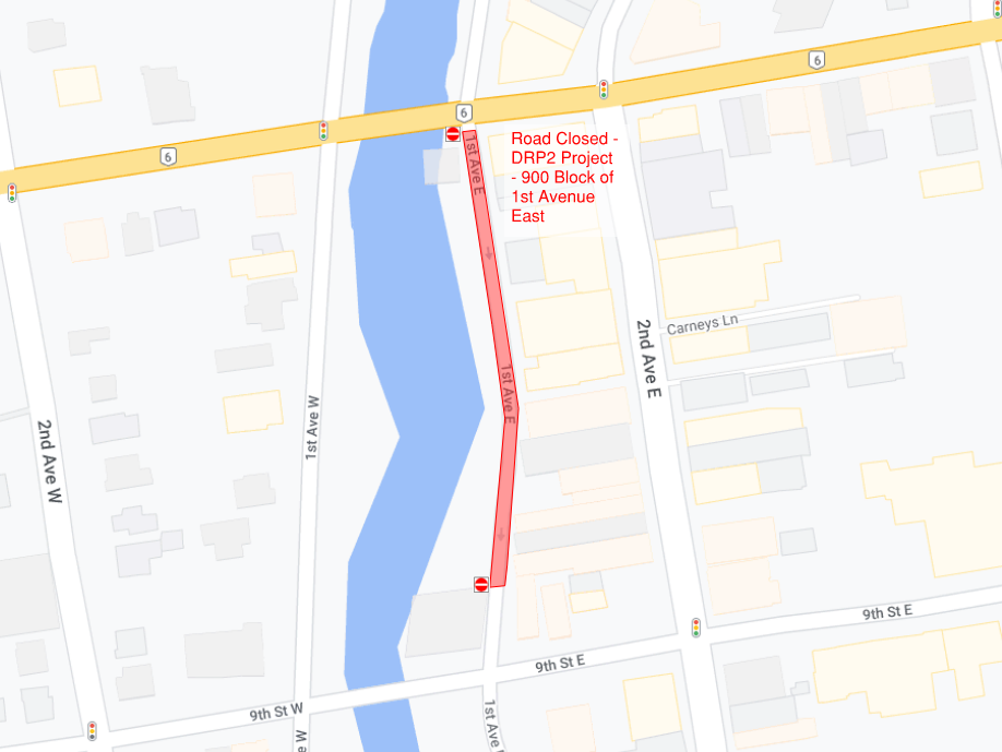 DRP Phase 2 Road Closure