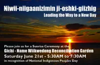 Sunrise Ceremony on June 21st